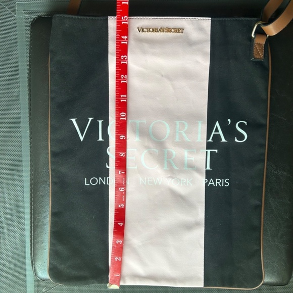 Victoria’s Secret Pink & Black Tote Bag with Crossbody Strap - Picture 8 of 11